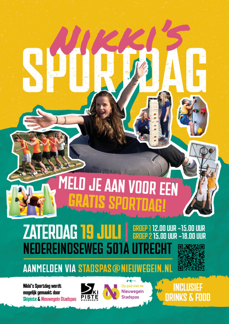 Gratis naar Nikki’s Sportdag 19 juli