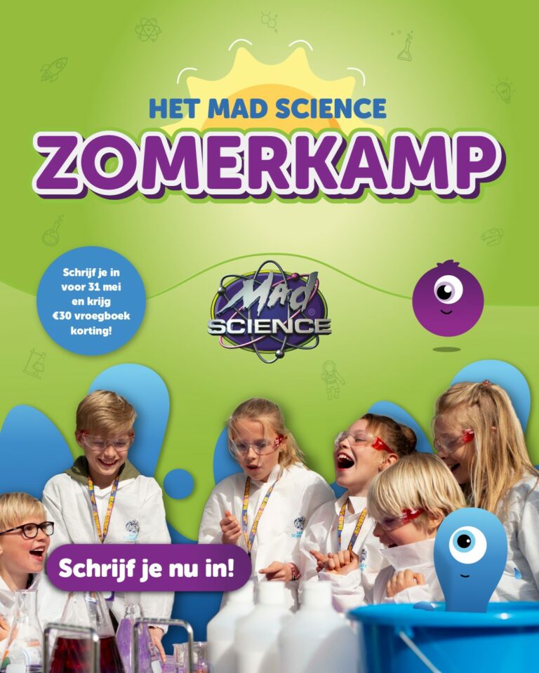 Gratis zomerkamp Mad Science